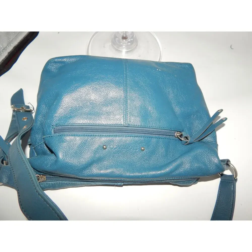 Stone Mountain Turquoise Leather Shoulder Handbag - Picture 6 of 8